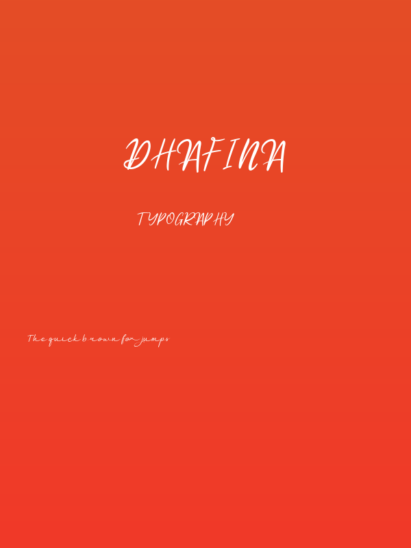 Dhafina Poster