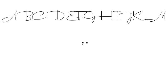 Dhanikans Signature 2 Regular Font OTHER CHARS