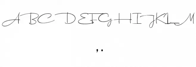 Dhanikans Signature 2 Regular Font OTHER CHARS