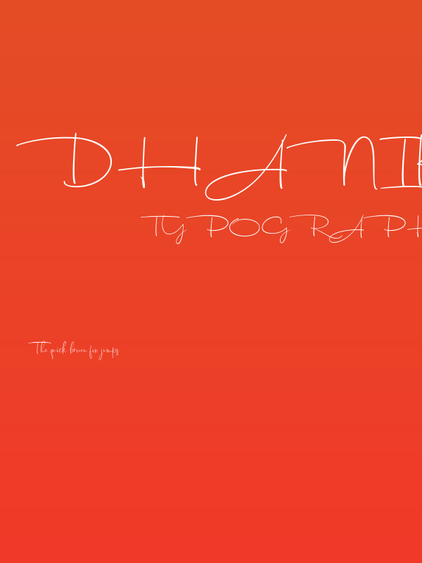 Dhanikans Signature 2 Regular Poster