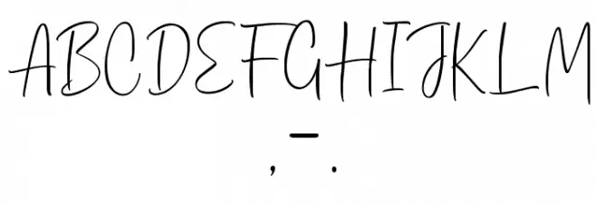 Dhanikans Signature Regular Font OTHER CHARS