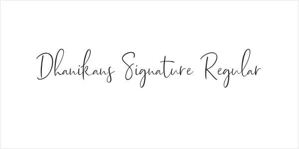 Dhanikans Signature Regular Logo