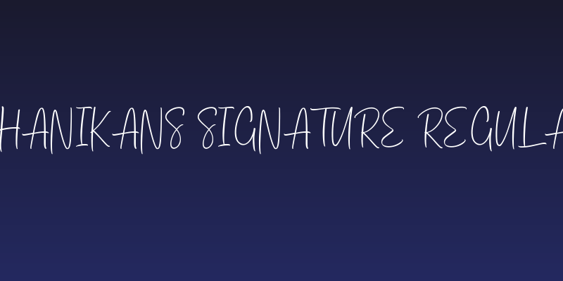 Dhanikans Signature Regular Social Header