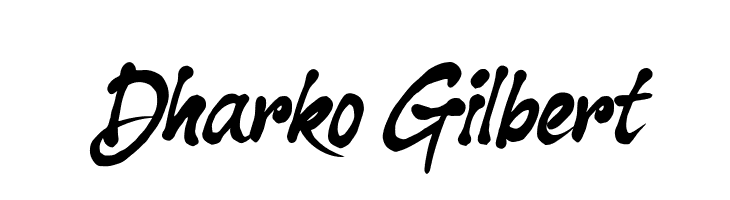 Dharko Gilbert  font caratteri gratis