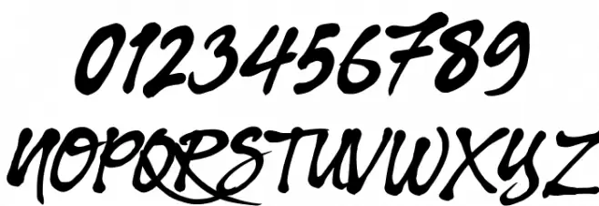 Dharko Gilbert Font OTHER CHARS