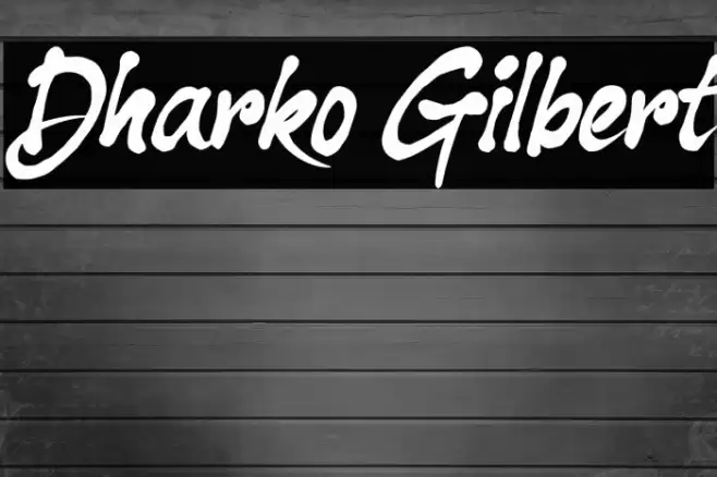 Dharko Gilbert Font examples