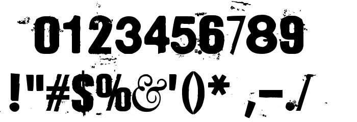 Dharma Bum Font OTHER CHARS
