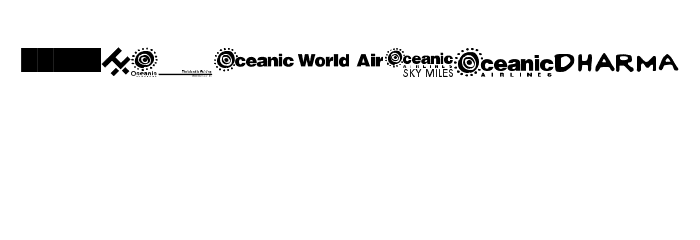 Dharma Initiative Logos Font OTHER CHARS