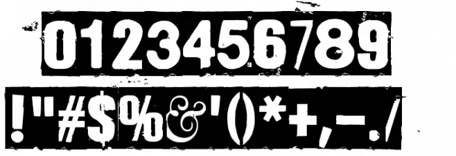 Dharma Punk 2 Font OTHER CHARS