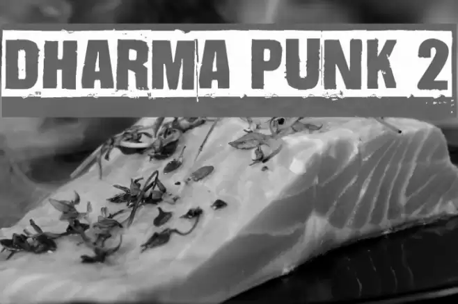 Dharma Punk 2 Font examples