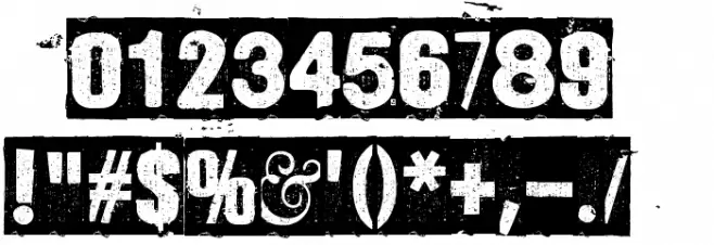 Dharma Punk Font OTHER CHARS