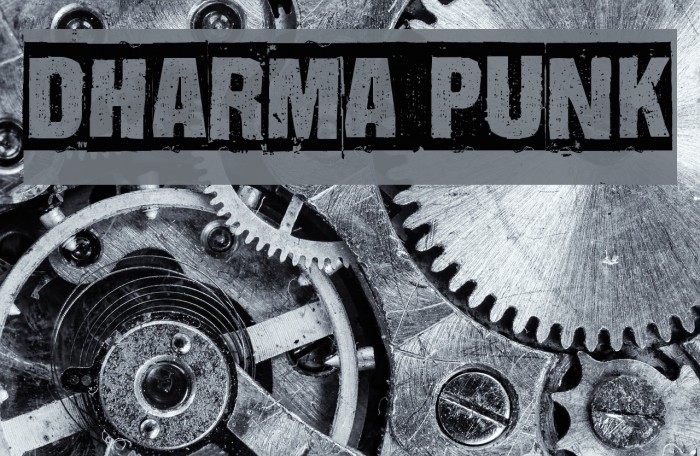 Dharma Punk Font examples