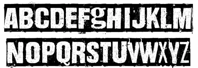 Dharma Punk Caratteri MINUSCOLO