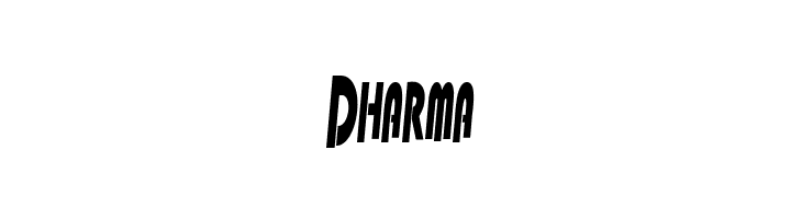 Dharma  フリーフォントのダウンロード