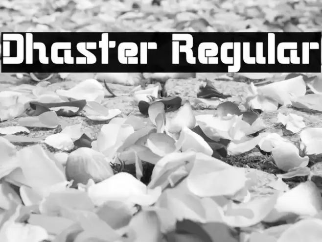 Dhaster Regular Font examples