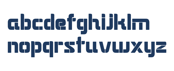 Dhaster Regular Lowercase