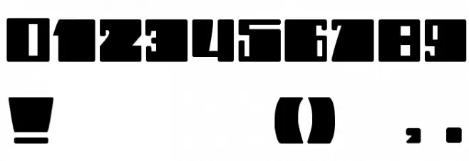 Dhe Cruncy Font OTHER CHARS