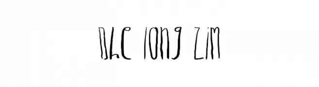 Dhe long zim  フリーフォントのダウンロード