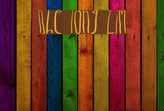 Dhe long zim Font examples