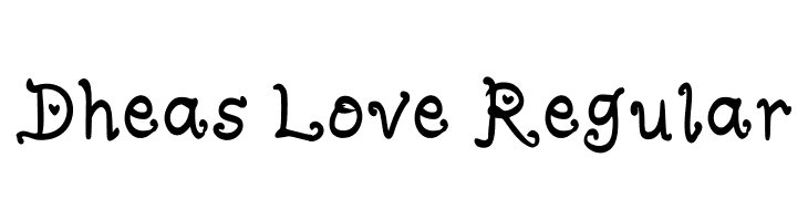Dheas Love Regular  フリーフォントのダウンロード