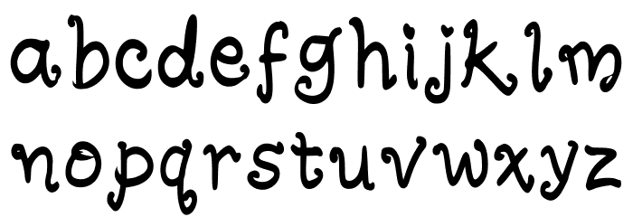Dheas Love Regular Font LOWERCASE