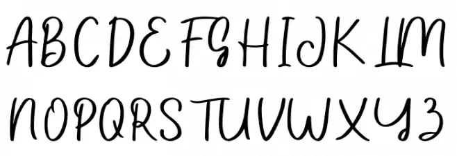 Dhecalovia Schriftart Groß