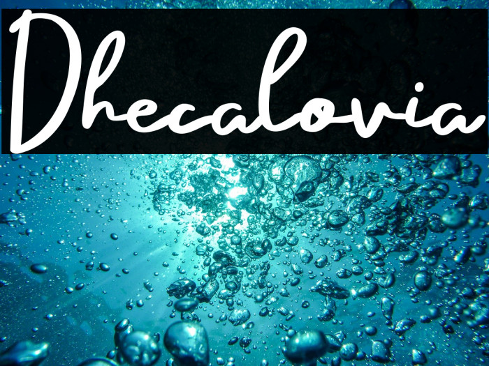 Dhecalovia Example 1