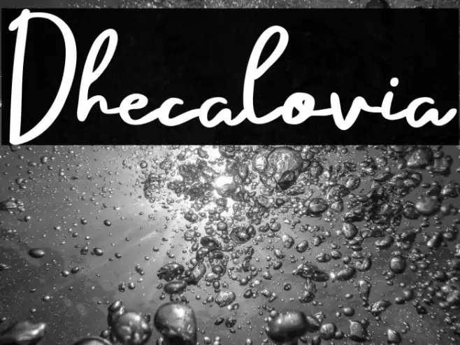 Dhecalovia Example 1