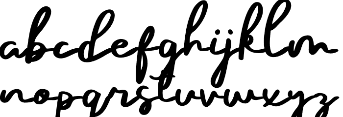 Dhecalovia Font LOWERCASE