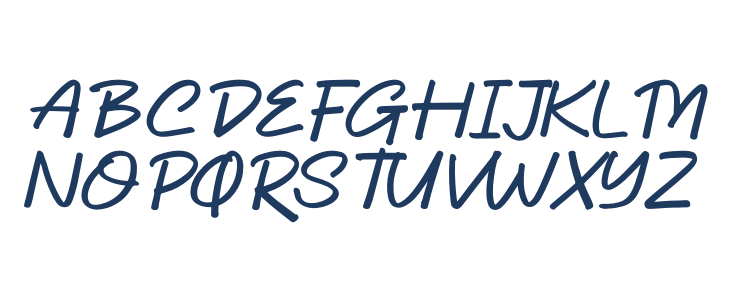 Dhel Fyn Italic Uppercase