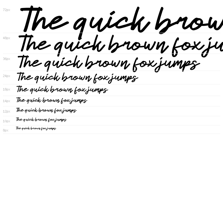 Dhel Fyn Italic Waterfall