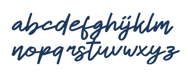 Dhel Fyn Italic Lowercase