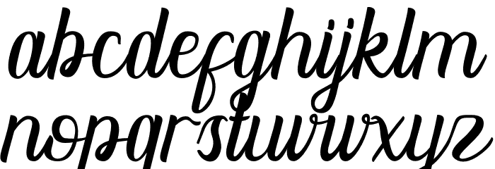 Dhelman Font LOWERCASE