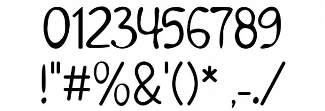 Dhestscripter Font OTHER CHARS