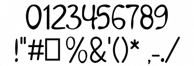 Dhestscripter Font OTHER CHARS