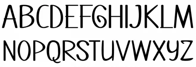 Dhestscripter Caratteri MAIUSCOLE