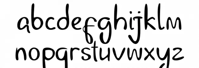 Dhestscripter Шрифта строчной