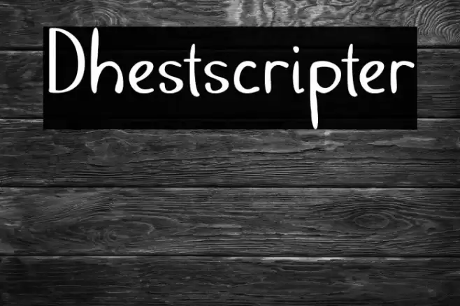 Dhestscripter Font examples