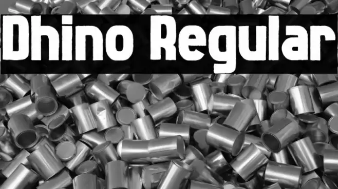 Dhino Regular 字体 examples