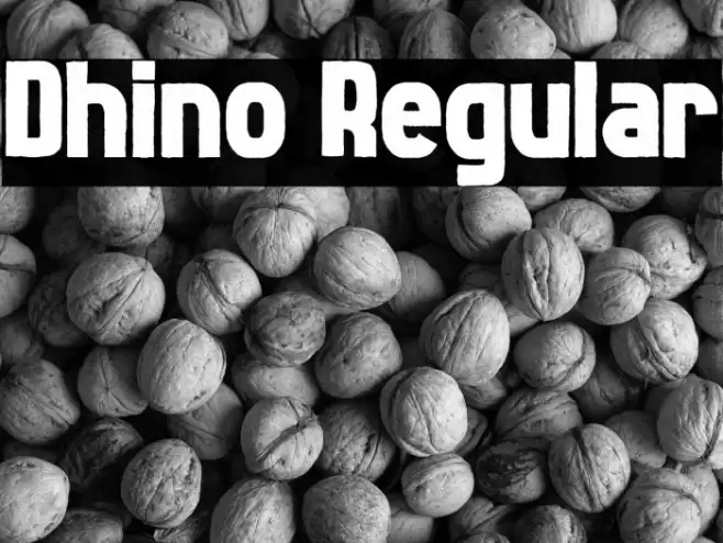 Dhino Regular 字体 examples