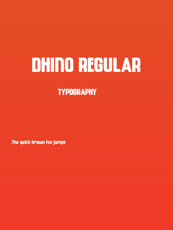 Dhino Regular Poster