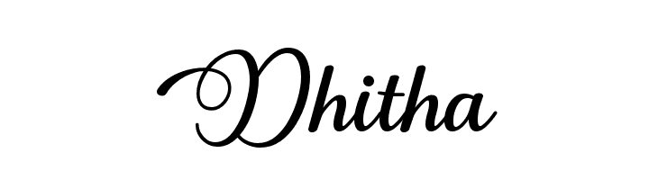 Dhitha  フリーフォントのダウンロード