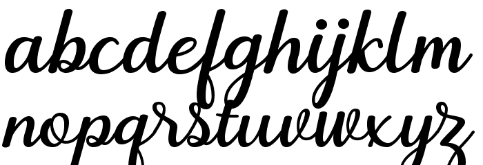 Dhitha Font LOWERCASE