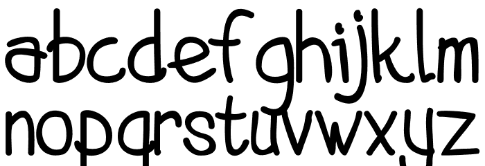 Dhizar Font LOWERCASE