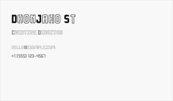 DhonJako St Business Card