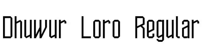 Dhuwur Loro Regular 