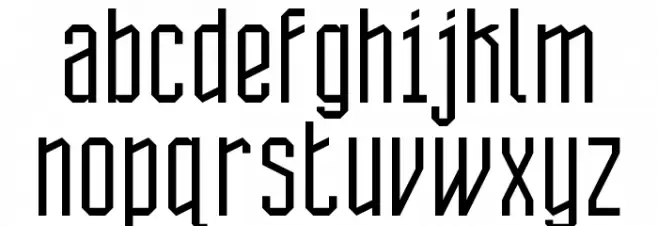 Dhuwur Regular Schriftart Kleinbuchstaben