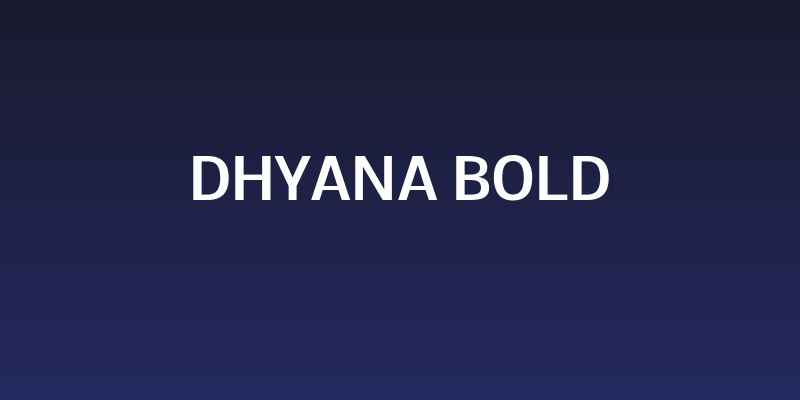 Dhyana Bold Social Header
