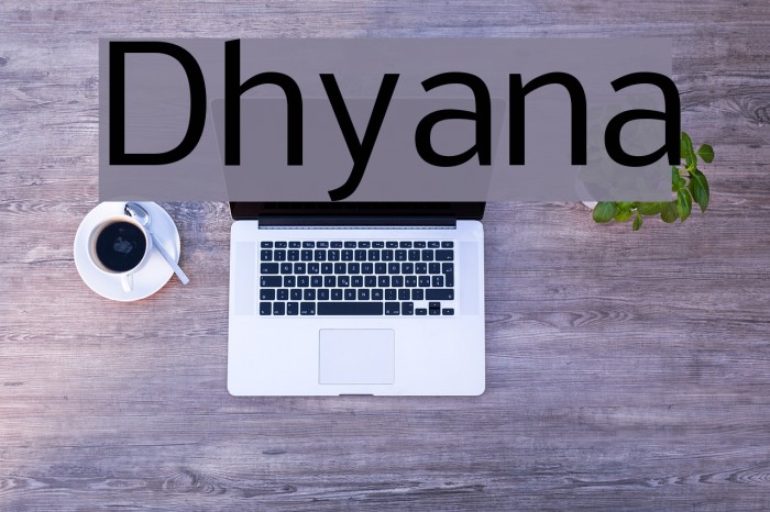 Dhyana Font examples