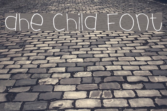 dhe child font Font examples